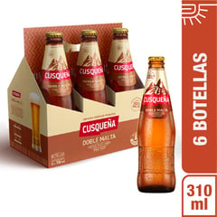 CUSQUEÑA - Six Pack Cerveza Cusquena Doble Malta Lager 310mL