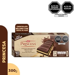 PRINCESA - Chocolate Princesa Rell Crema Mani Caja 30G x 10 Unidades
