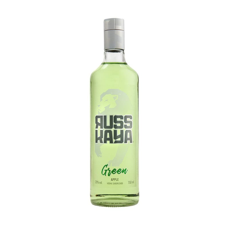 RUSS KAYA - Vodka de Manzana Verde de 750 mL
