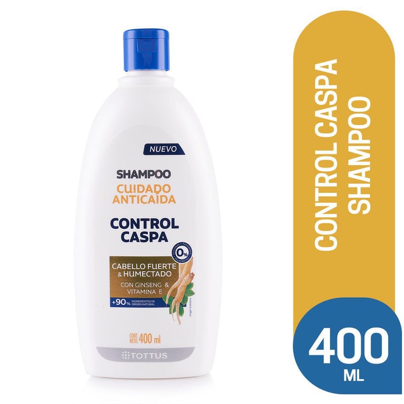 TOTTUS - Shampoo Tottus Control Caspa y Cuidado Anticaída 400 mL