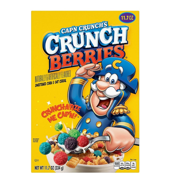 CAPN CRUNCH BERRIES BREAKFAST CEREAL 11.7 OZ Tottus Perú