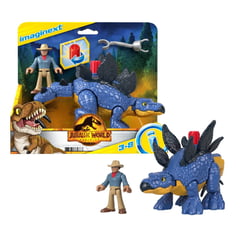 IMAGINEXT - Fisher Price Imgxt Jurassic World Stegosaurus y Dr