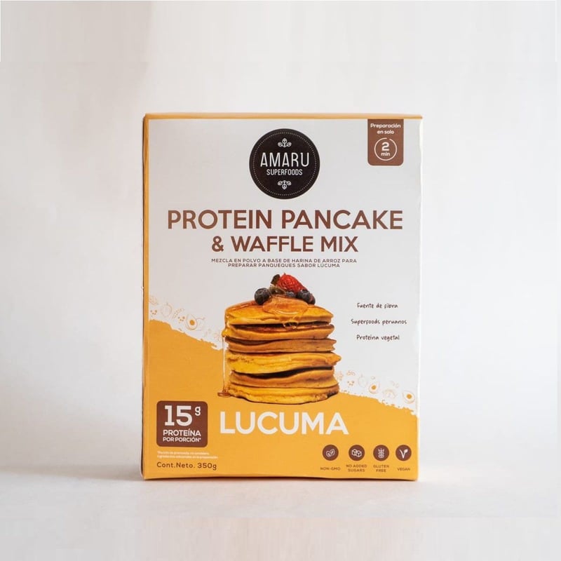 AMARU SUPERFOODS - Protein Pancake con Lucuma de Amaru Superfoods de 350 g