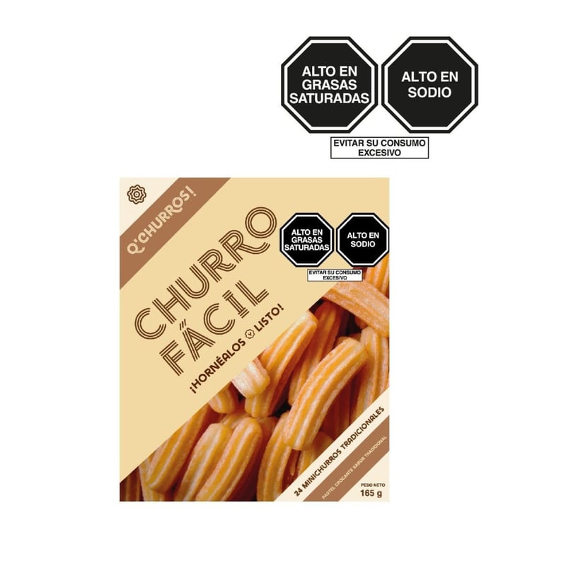 Q' CHURROS - Minichurros Tradicionales - 24 unidades