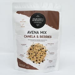 AMARU SUPERFOODS - Avena Mix Canela y Berries de Amaru Superfoods 400 g