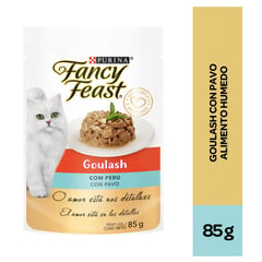 FANCY FEAST - Comida para gatos Fancy Feast Goulash de pavo de 85 g