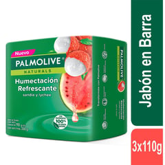 PALMOLIVE - Jabón en Barra Palmolive Sandia Y Lychee 3 x110 g