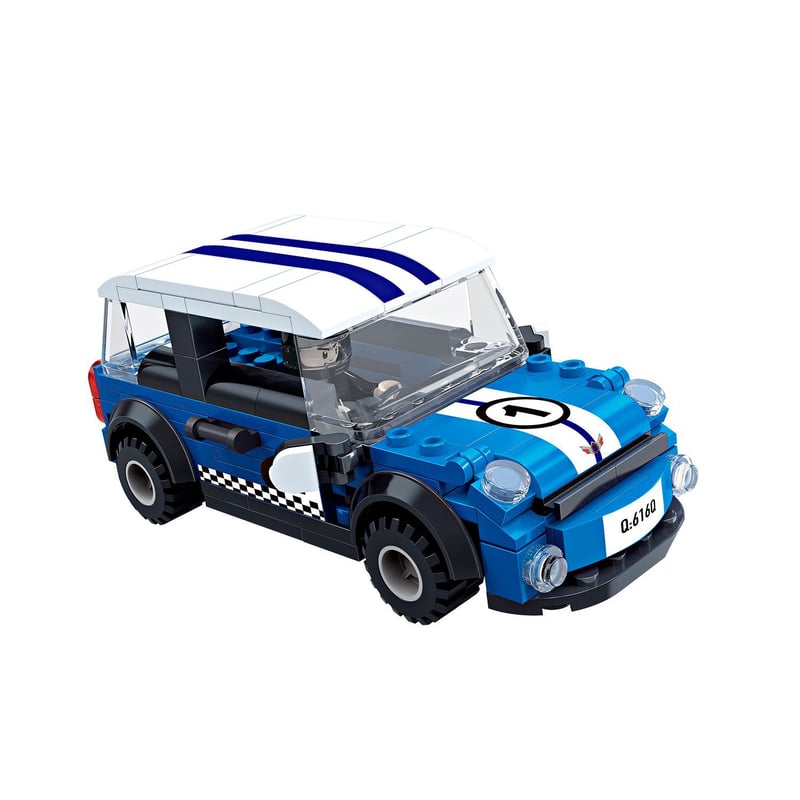 COGO - Set de Bloques Carro Carrera Azul 182 Pzs
