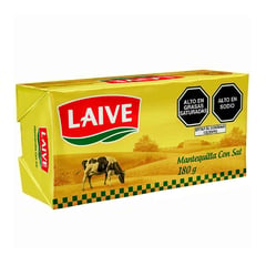 LAIVE - MANTEQUILLA CON SAL LAIVE BARRA X 180 GR
