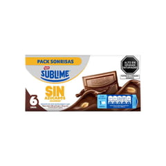 SUBLIME - Chocolate sublime sonrisa con leche maní sin azúcar 228 g
