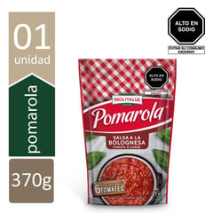 MOLITALIA - Salsa de Tomate Pomarola Bolognesa de 370 g