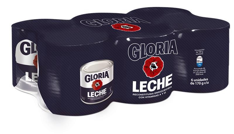 GLORIA - SixPack Leche Gloria Reconstituida x 170 g
