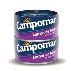 CAMPOMAR - Lomo De Atún En Aceite Vegetal Campomar Duopack x 15O g