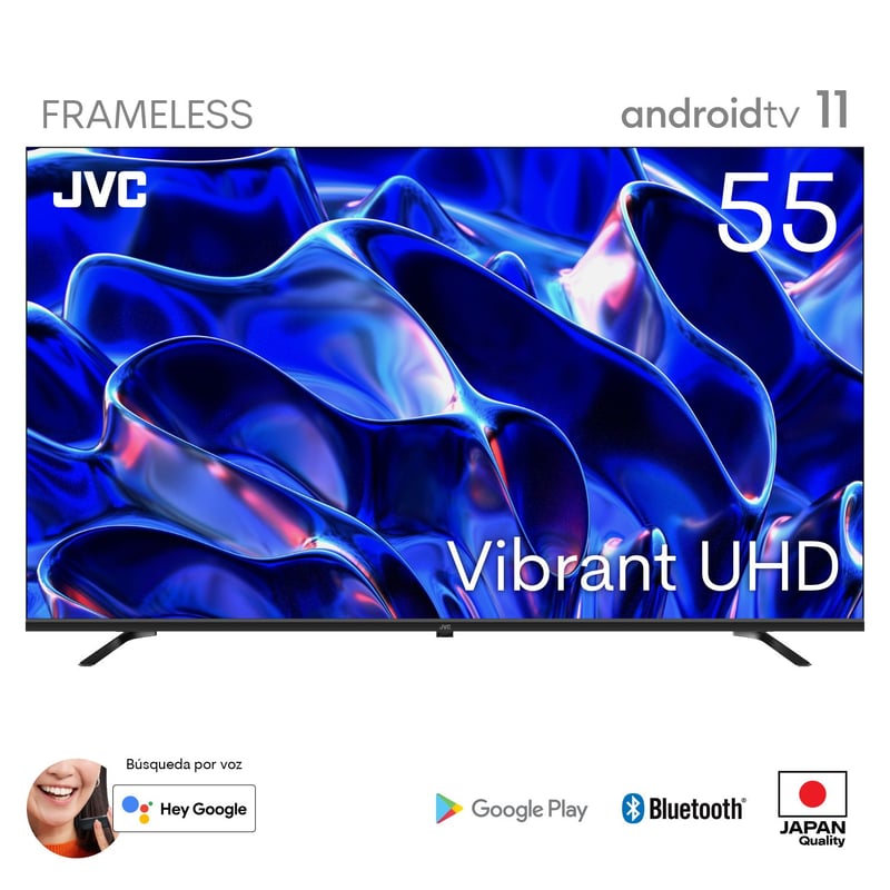 JVC - Televisor JVC LED 55" 4K UHD HDR Android 11