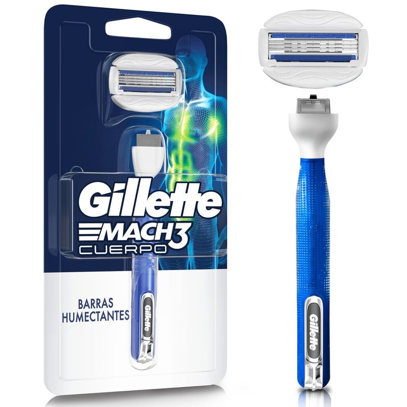 GILLETTE - Gillette Mach3 Cuerpo Máquina de Afeitar Recargable
