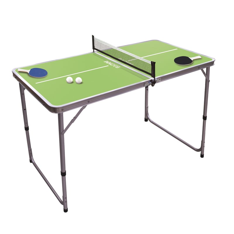 Mesa Ping Pong Plegable Mini 152x76 Cm - Incluye Red, 2 Palas Y 3 Pelotas, Resistente Al Agua, Para Interior/exterior