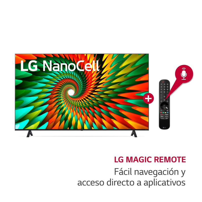 LG - Televisor LG Nanocell 55" 4K THINQ AI 55NANO77SRA (2023)