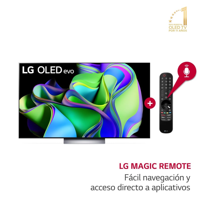 LG - Televisor LG OLED 65" 4K THINQ AI OLED65C3PSA (2023)
