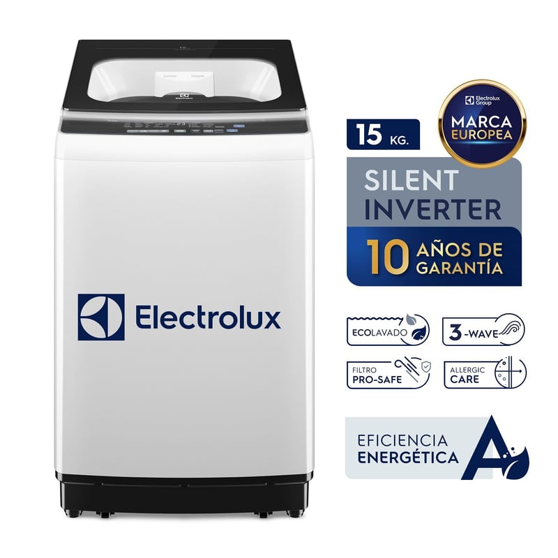 ELECTROLUX - Lavadora Inverter 15Kg Blanco