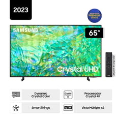 SAMSUNG - Televisor Samsung Smart TV 65" Crystal UHD 4K UN65CU8000GXPE