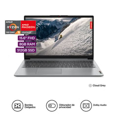 LENOVO - Laptop Lenovo Ideapad1 AMD Ryzen 5 7520U 8GB 512GB 15.6"