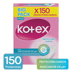 KOTEX - Protector Diario Kotex Indicador PH Caja x 150 Unidades