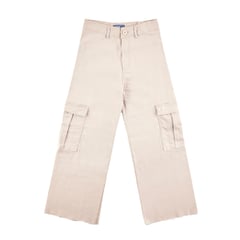 REDWOOD - Jean Wide Leg Cargo Colores Mujer Redwood