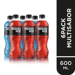 POWERADE - Rehidratante Powerade Mora 3 Unidades + Multifrutas 3 Unidades