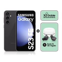 SAMSUNG - Smartphone S23FE 256GB Grafito + Buds FE Negro