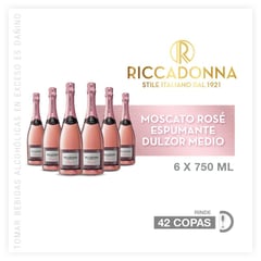 RICCADONNA - Espumante Riccadonna Rose 6 Unidades