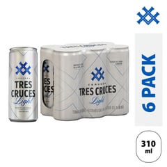 TRES CRUCES - 6PACK TRES CRUCES LIGHT LT X 310 ML