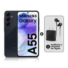 SAMSUNG - Smartphone Galaxy A55 8Gb 256Gb Awesome Negro+TA+AU