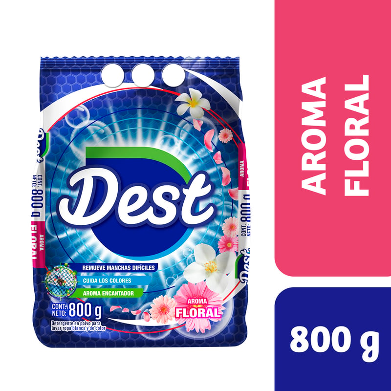 Detergente Dest Floral Bolsa 800 g | Tottus Perú