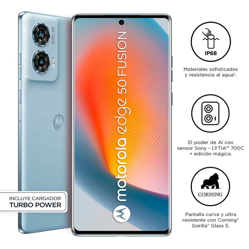 Motorola - Smartphone Moto Edge50 Fusion 8+256Gb Azul Artico
