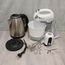 Batidora electrica marca IMAN + Hervidora de acero de 1,08 litros marca MAST + Dispenser automático de agua con cable USB (Nuevos en caja)