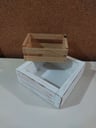 2 cajitas de madera ( 18cm x 12cm y 20cm x 20cm )