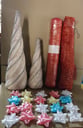 Decorativos + 10 paquetes de 20 unidades de moños para regalo