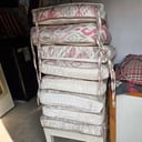 8 Almohadones para sillas 40x40 (Buen estado, Usados)