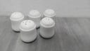 5 Saleros de porcelana
