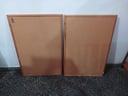 2 pizarras de corcho 90cm*60cm 
