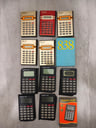 5 unidades de Mini Calculadoras Logitech (Enciende) + 5 unidades de Mini Calculadoras Samstar (No enciende)