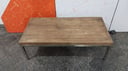 Mesa de estar nikelada con madera 1.20m x 0,60cm x alto: 0,40cm