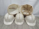 5 Cascos de trabajo blanco