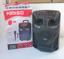 Parlante Kimiso QS - 855 + Micrófono (FUNCIONA)(Falta Cargar Equipo) (Con defecto, roto)