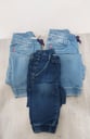 3 Joggers de jeans para criatura 5-6 años
