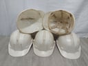 5 Cascos de trabajo blanco