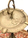 Antiguedades: Cenicero de Bronce tipo Mesa de 75cm de Altura con base escultorica con ornamentacion marina