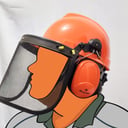 Casco protector para uso con Motosierra (Nuevo)