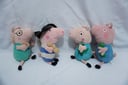 Peluches de la Familia de Pepa Pig (Usado, con detalles)
