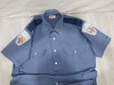 Camisa original de policía canadiense talla 16 1/2 Largo 80cm Ancho 56cm.